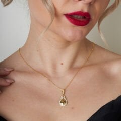 lale osmanlı monogram kolyesi