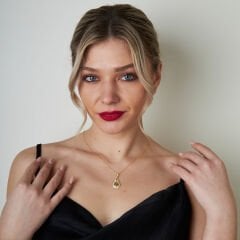 lale osmanlı monogram kolyesi