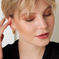 Taşsız İtalyan tasarım küpeler