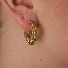 Taşsız İtalyan tasarım küpeler