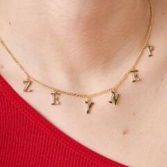 isimli şık harf seti