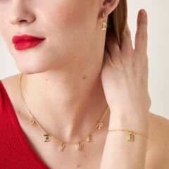 isimli şık harf seti