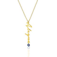 nazarlı imza kolyesi