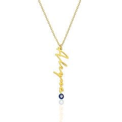 nazarlı imza kolyesi