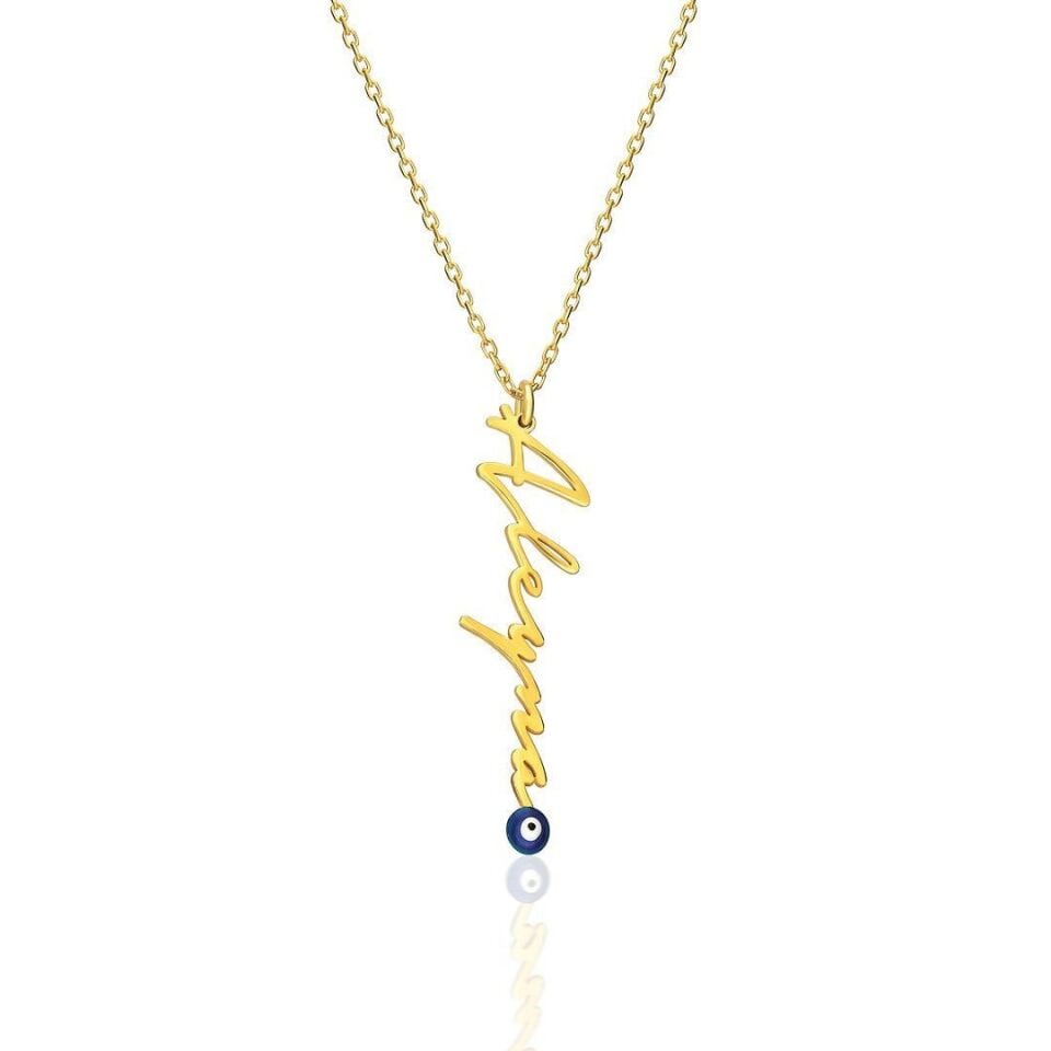 nazarlı imza kolyesi