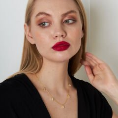 satır içi baget taş kolye