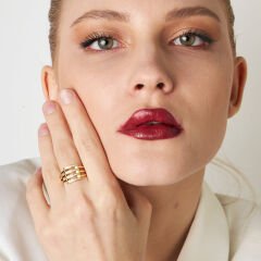 taşlı nervürlü yüzük