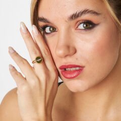 isim yazılı taşsız yüzük