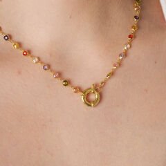 denizci renkli zincir kolye