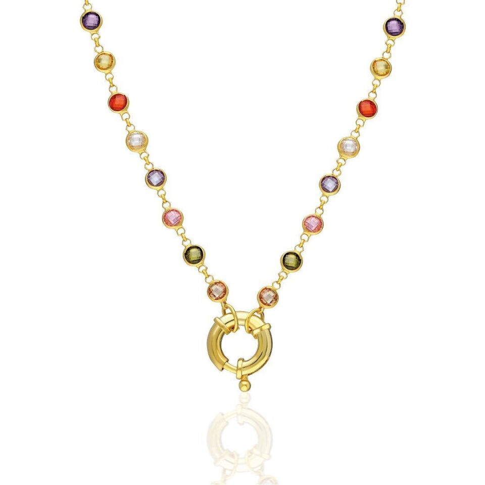 denizci renkli zincir kolye