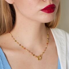 denizci renkli zincir kolye