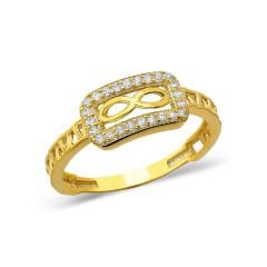 sonsuz sayıda ayrıntılı taştan yapılmış yüzük