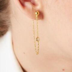 sallanan zirkonyum küpeler