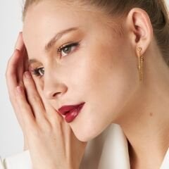 sallanan zirkonyum küpeler