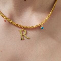 harfli pullu eşarp kolye seti