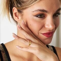 taşsız kalp yüzük