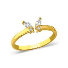 kelebek detaylı yüzük