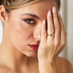 taşsız kalp yüzük