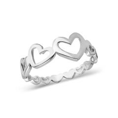 kalp şeklinde yüzük