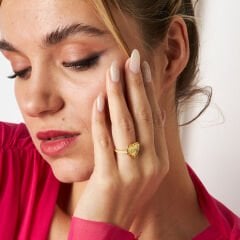 kalp taşı olmayan isim yazılı yüzük