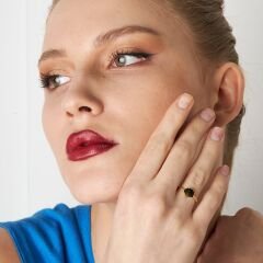 deniz kabuğu desenli yüzük