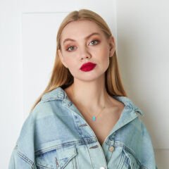 orijinal mavi opal fatma el zinciri bosem gözlü