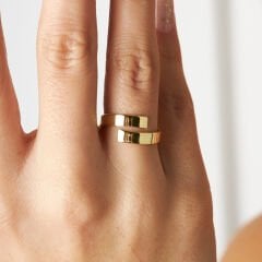 basit bir tarzda yüzük