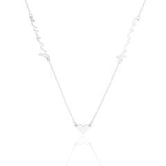 isim kolyesi - iki isim - el yazısı - imzalı - kalp kolye