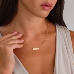 isim kolyesi  top zincirli