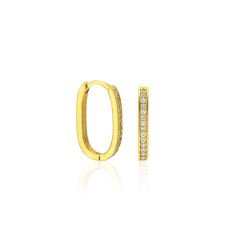 taşlı halka küpeler