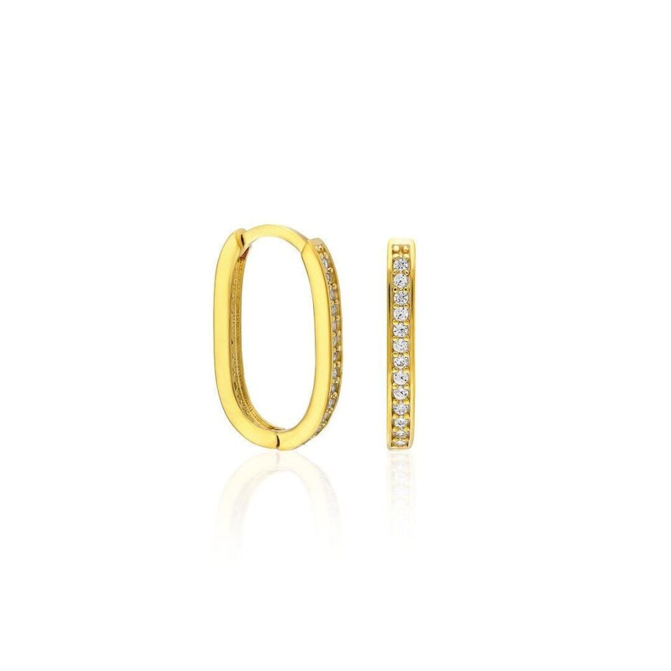 taşlı halka küpeler