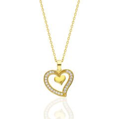 aşk dolu kalp kolye