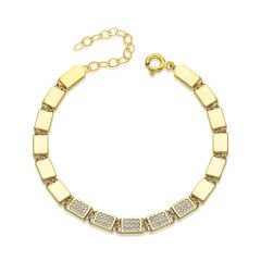 taşlı dikdörtgen bilezik