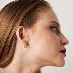 taşlı dikdörtgen yıldız küpeler