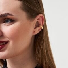 dikdörtgen çizgili kıkırdak küpeler