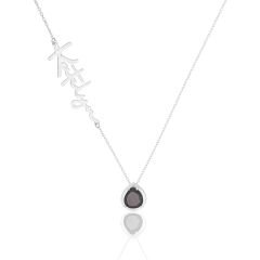 İsim kolyesi - doğum taşı kolyesi - isimli