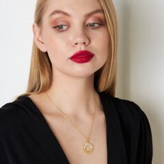 baget taşlı asılı kolye