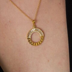 baget taşlı asılı kolye