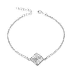 taşlı kare bilezik