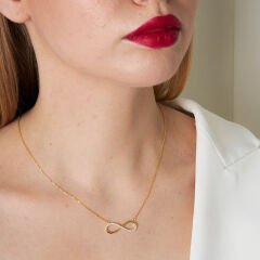 sonsuzluk tasarımlı kolye