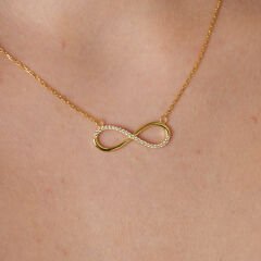 sonsuzluk tasarımlı kolye