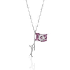 Türk bayrağı kolyesi