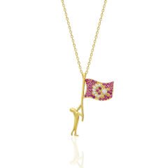 Türk bayrağı kolyesi