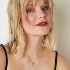 isim kolyesi-tek harfli kolye-bosem gözlü yonca