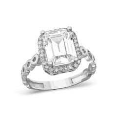 kare baget taş yüzük