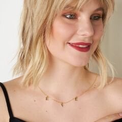 isim kolyesi - isim girişi olan sade kolye