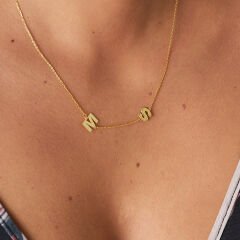 isim kolyesi - çift harfli kolye