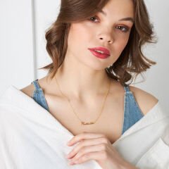 isim kolyesi - el yazısı - şık isim kolyesi