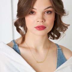 isim kolyesi - el yazısı - şık isim kolyesi