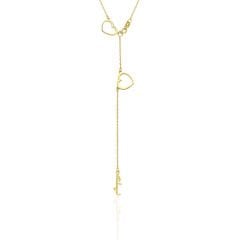 isim kolyesi - İki kalpli Arapça isim kolyesi